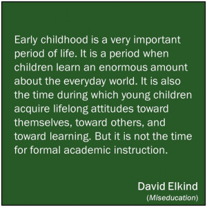 David Elkind*** Miseducation: Preschoolers at Risk ///The Power of ...