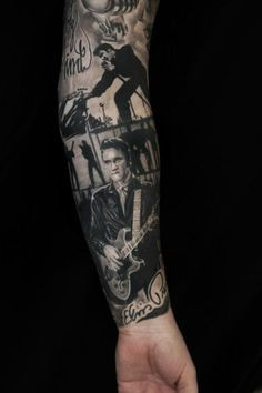 That is one heck of an Elvis tattoo! by Carl Lofqvist #Elvis - it's ...