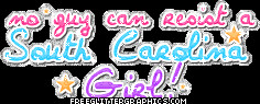South Carolina Girl Glitter Graphic