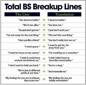 Tota BS Break Up Lines ~ Break Up Quote