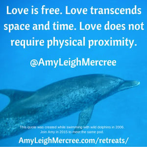 Love is free. Love transcends space and