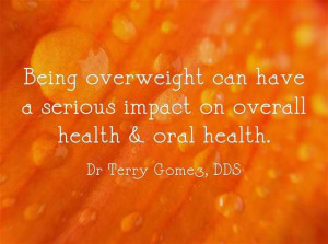 Excess weight / obesity - detrimental to overall health & oral health ...