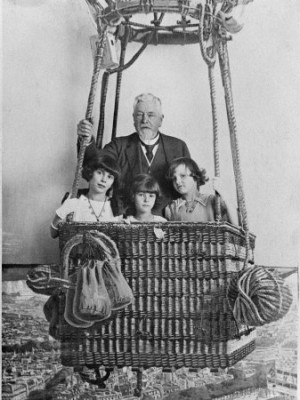 Alexandre Gustave Eiffel With His Grandchildren Gondola
