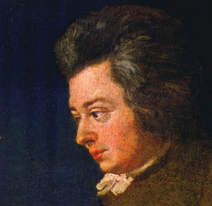 An unfinished portrait of Mozart, from 1782. Photo: Joseph Lange