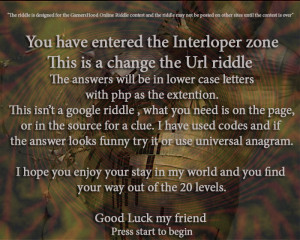 Play the riddle: http://interloper.yolasite.com/