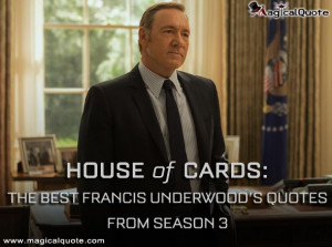 The third season of the popular series House of Cards has arrived on