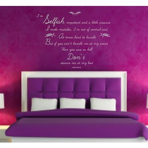 Live Wall Quotes Lettering Window Decal Mural Sticker Wall Sticker