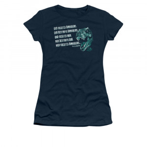 Jurassic Park Malcolm Quote Juniors T Shirt