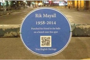 Blue plaque tribute to Rik Mayall as Tunbridge Wells comic Bob ...