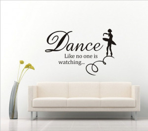 Dance Wall Stickers Art Banksy Vinyl Quotes home decor for Nursery and ...