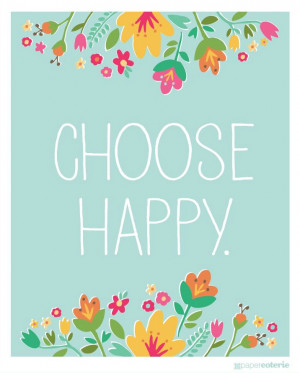 Daily Words: Choose Happy