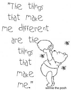 The things that make me different are the things that make me.”