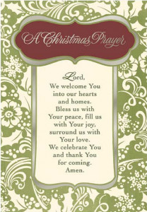 Wonderful prayer to say at Christmas dinner or anytime during the ...