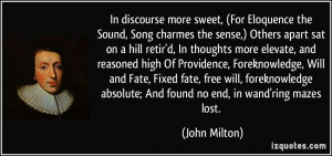 In discourse more sweet, (For Eloquence the Sound, Song charmes the ...