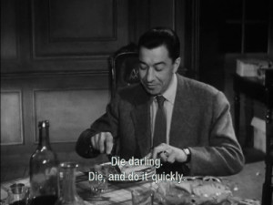 scary film quote Black and White text movie creepy vintage horror b&w ...