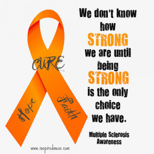 March 1st marks the beginning of Multiple Sclerosis Awareness Month ...