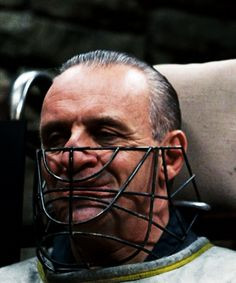 Anthony Hopkins as Hannibal Lecter, The Silence of the Lambs. More