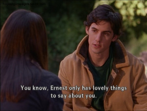 ... Alexis Bledel and Milo Ventimiglia. Sweet Jess Mariano quote to Rory