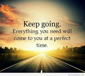 Keep going motivational quote card