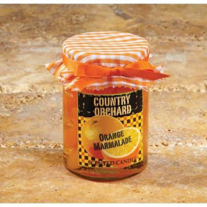 Pack of 4 quot Orange Marmalade quot Scented Gel Jar Candles