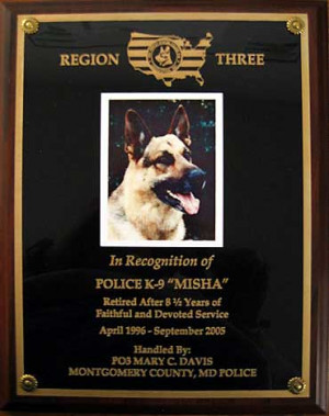 ... plaque when their partner retires the plaque may be ordered with a