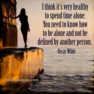 being alone