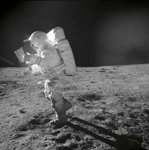 Astronaut On Moon with Beer