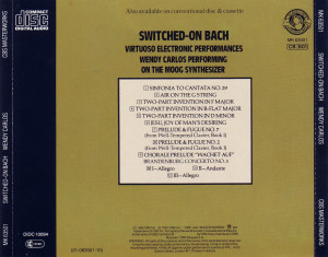 Car Tula Trasera Wendy Carlos Switched Bach Portada