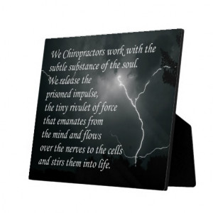 Chiropractic Quotes and Sayings Easel Photo Plaque