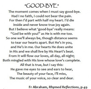 Images for Goodbye Friend Poems