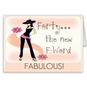 40th Birthday Card for Women card