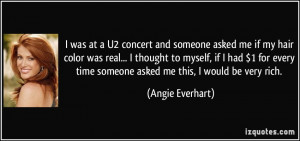 More Angie Everhart Quotes
