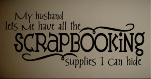 Wall Decal Scrapbooking Funny Craft Room Quote Art | eBay