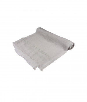 love quotes linen lurex eyelash fringe scarf