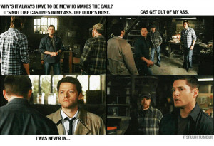 castiel, dean, hilarious, sam, show, supernatural