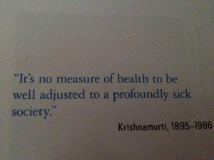 Krishnamurti quote
