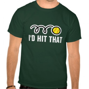 Men's softball t shirt with funny quote