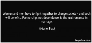 Women and men have to fight together to change society - and both will ...