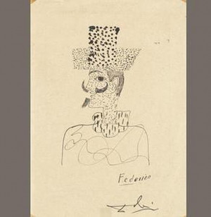 Un autorretrato que el pintor español Salvador Dalí dedicó en 1928 ...