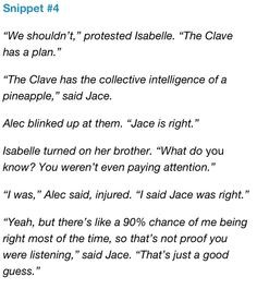 The Mortal Instruments City of heavenly Fire: Snippets More