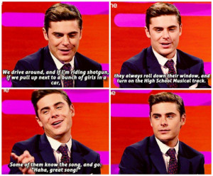 zac efron discussing how his friends taunt him with high school ...