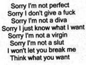 im sorry quotes photo: sorry im not perfect sorry.jpg
