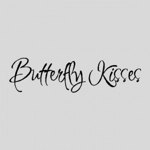Butterfly Kisses...Nursery Wall Quotes Words by eyecandysigns, $10.99