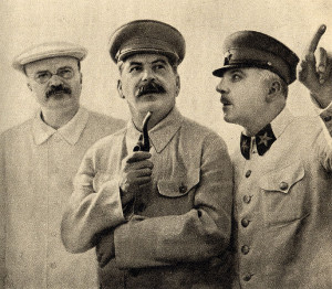 Stalin with Molotov and Voroshilov