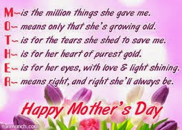Happy Mothers Day 2015 Quotes Poems Wishes Messages Greetings