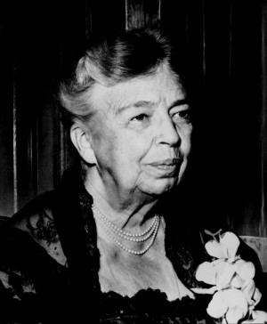 ... all tip our hats and raise a glass to the memory of Eleanor Roosevelt