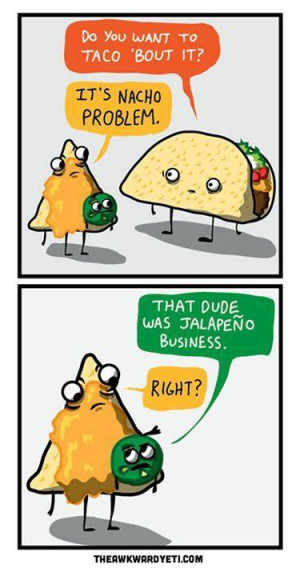 Funny taco cartoon