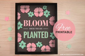 ... or office with a fun floral piece that is blooming with inspiration