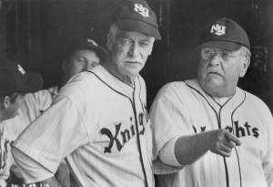 Still of Wilford Brimley and Richard Farnsworth in The Natural (1984)