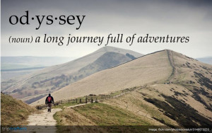 Odyssey 'a long journey full of adventures' #WordPorn